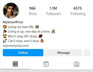 Instagram VIP bio